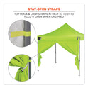 ergodyne Shax 6096 Pop-Up Tent Sidewall with Zipper, Single Skin, 10 ft x 10 ft, Polyester, Lime (12978)