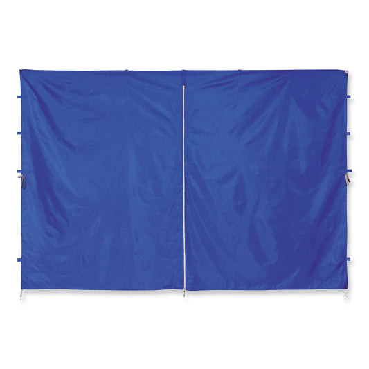 ergodyne Shax 6096 Pop-Up Tent Sidewall with Zipper, Single Skin, 10 ft x 10 ft, Polyester, Blue (12979)