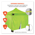 ergodyne Shax 6054 Pop-Up Tent Sidewall Kit, Single Skin, 10 ft x 10 ft, Polyester, Lime (12984)