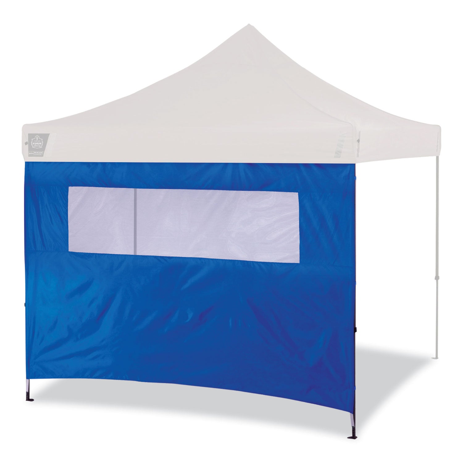 ergodyne Shax 6092 Pop-Up Tent Sidewall with Mesh Window, Single Skin, 10 ft x 10 ft, Polyester, Blue (12987)