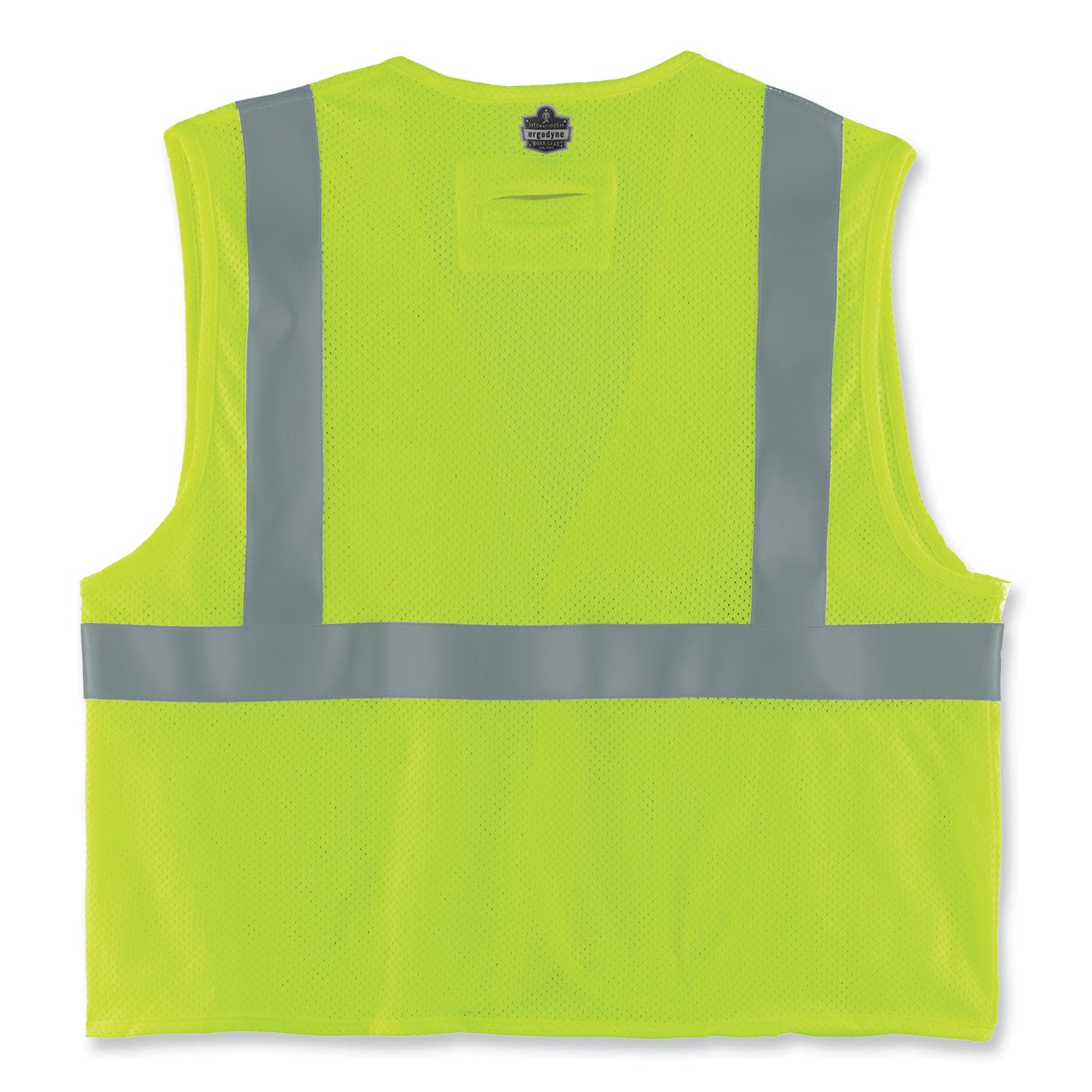 ergodyne GloWear 8263FRHL Class 2 FR Safety Economy Hook and Loop Vest, Modacrylic Mesh/Cotton, Small/Medium, Lime (21863)