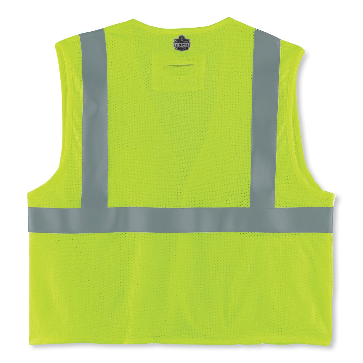 ergodyne GloWear 8263FRHL Class 2 FR Safety Economy Hook and Loop Vest, Modacrylic Mesh/Cotton, Large/X-Large, Lime (21865)