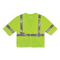 ergodyne GloWear 8356FRHL Class 3 FR Hook and Loop Safety Vest with Sleeves, Modacrylic, Small/Medium, Lime (22213)