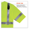 ergodyne GloWear 8356FRHL Class 3 FR Hook and Loop Safety Vest with Sleeves, Modacrylic, Small/Medium, Lime (22213)