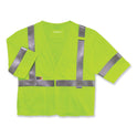 ergodyne GloWear 8356FRHL Class 3 FR Hook and Loop Safety Vest with Sleeves, Modacrylic, Small/Medium, Lime (22213)