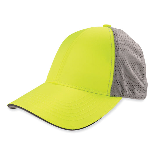 ergodyne GloWear 8931 Reflective Stretch-Fit Hat, Cotton/Polyester, Large/X-Large, Hi-Vis Lime (23243)