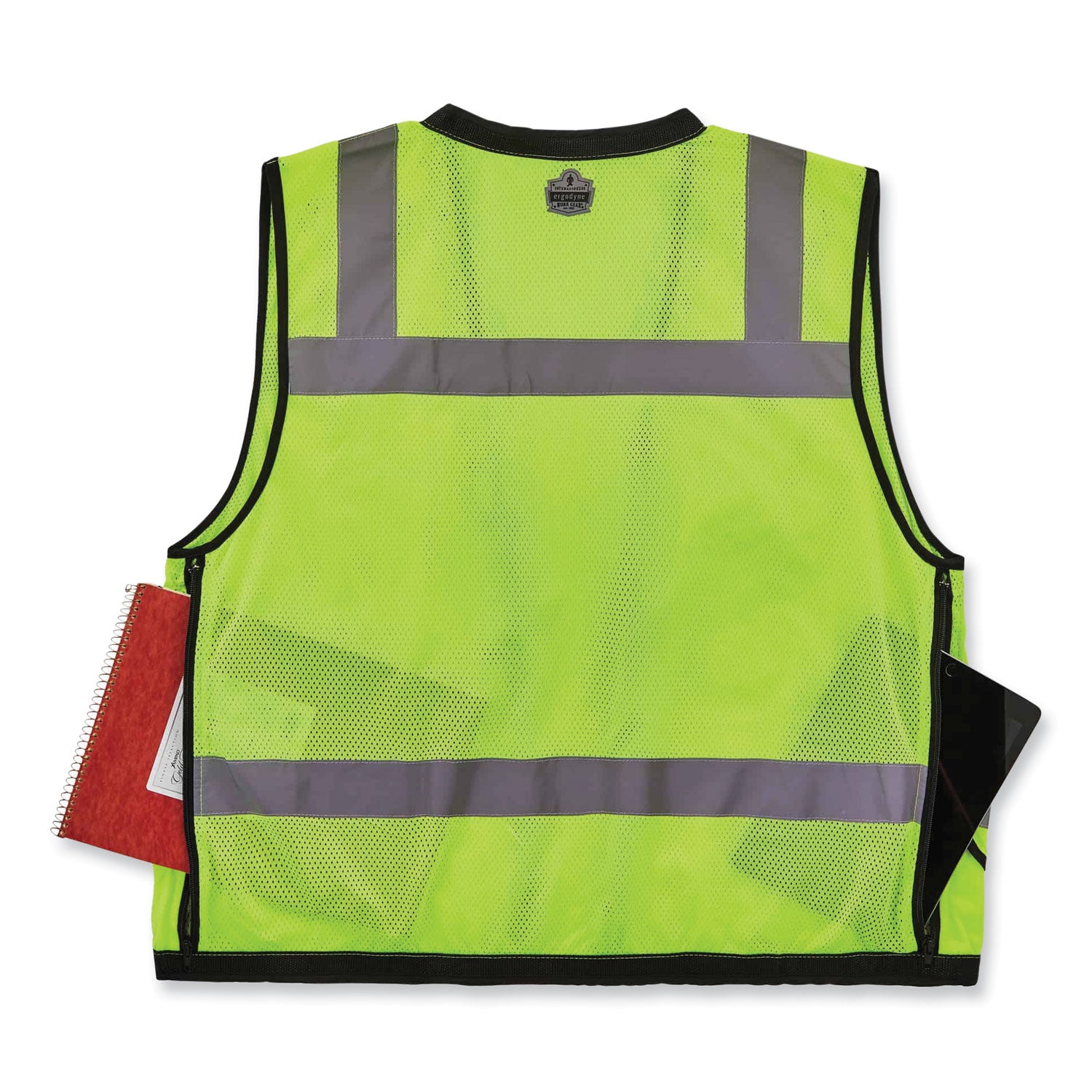 ergodyne GloWear 8253HDZ Class 2 Heavy-Duty Mesh Surveyors Vest, Polyester, 4X-Large/5X-Large, Lime (23329)