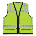 ergodyne GloWear 8253HDZ Class 2 Heavy-Duty Mesh Surveyors Vest, Polyester, 4X-Large/5X-Large, Lime (23329)