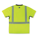 ergodyne GloWear 8283BK Class 2 Lightweight Performance Hi-Vis T-Shirt, Polyester, Large, Lime (23504)