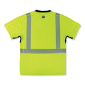 ergodyne GloWear 8283BK Class 2 Lightweight Performance Hi-Vis T-Shirt, Polyester, 3X-Large, Lime (23507)