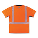 ergodyne GloWear 8283BK Class 2 Lightweight Performance Hi-Vis T-Shirt, Polyester, Large, Orange (23514)