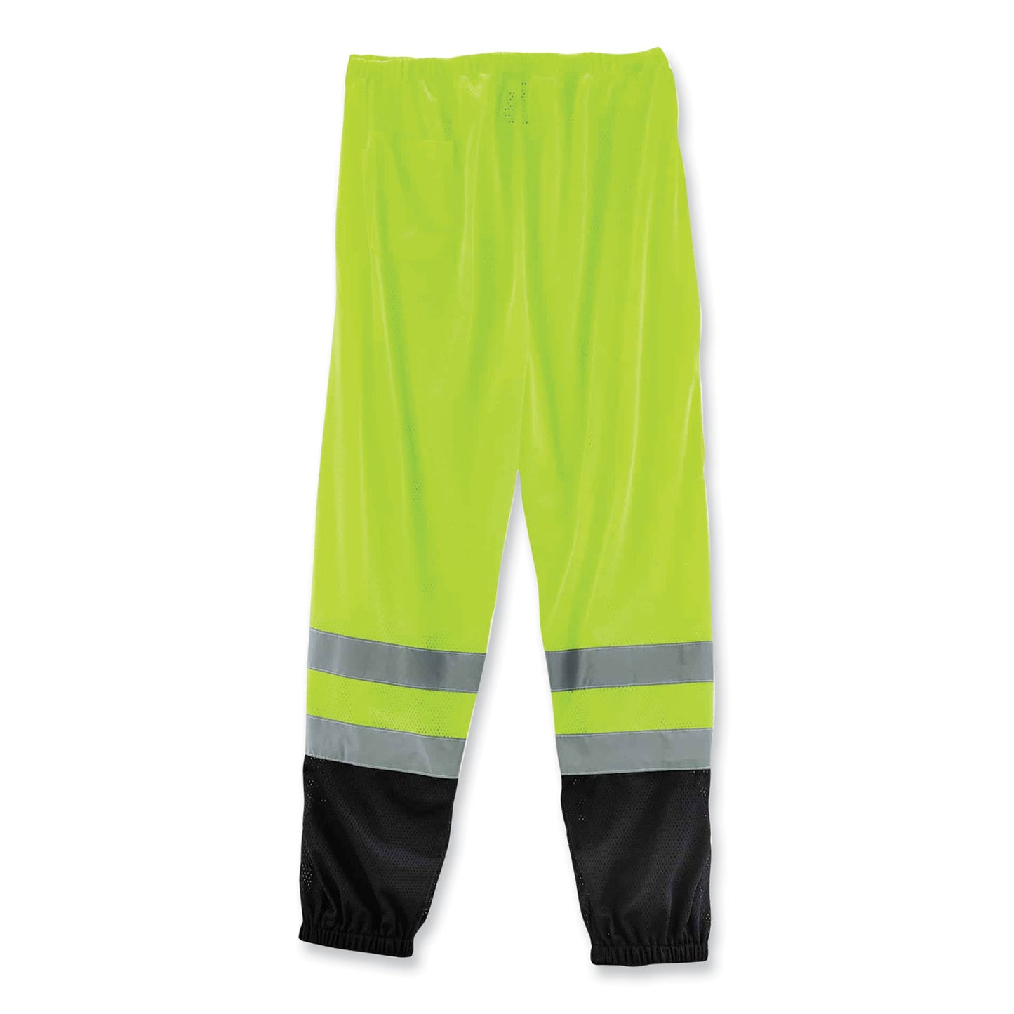 ergodyne GloWear 8910BK Class E Hi-Vis Pants with Black Bottom, Polyester, Large/X-Large, Lime (23955)