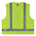 ergodyne GloWear 8249Z Class 2 Economy Surveyors Zipper Vest, Polyester, 2X-Large/3X-Large, Lime (24027)