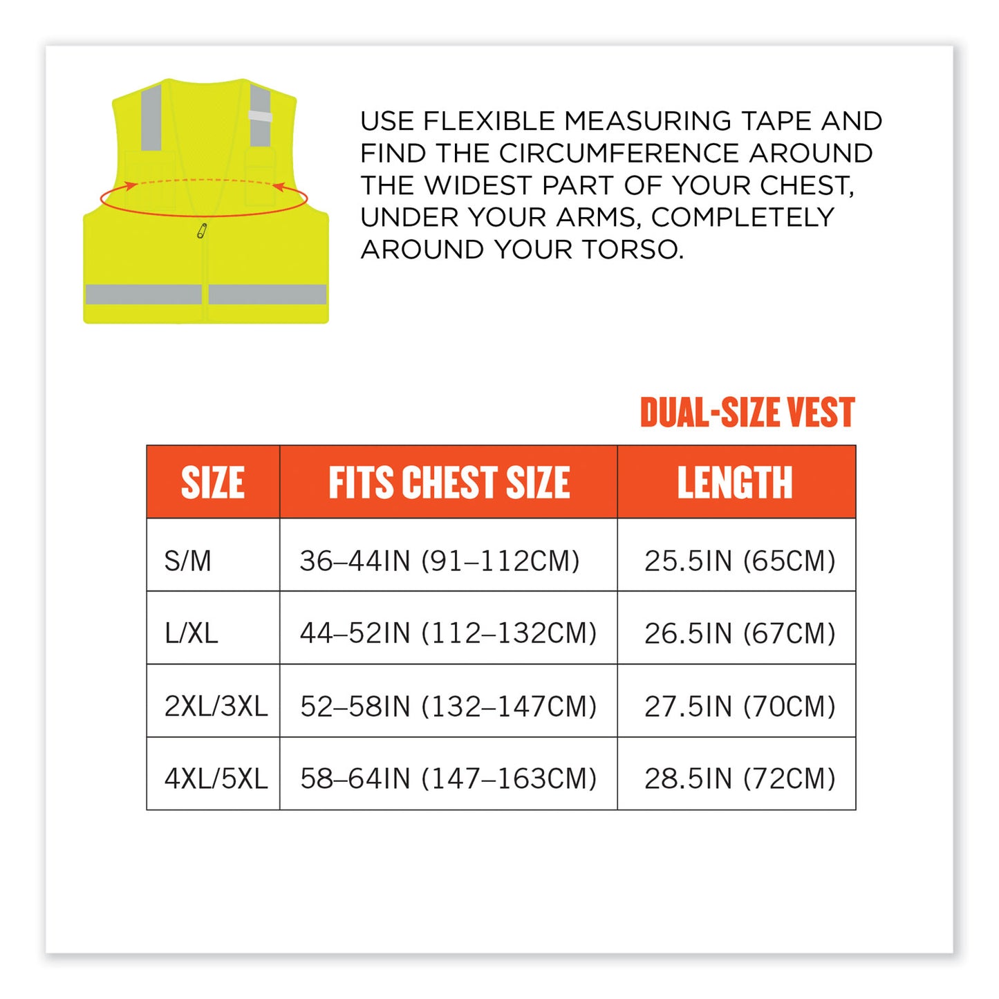 ergodyne GloWear 8249Z Class 2 Economy Surveyors Zipper Vest, Polyester, 2X-Large/3X-Large, Lime (24027)