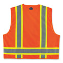 ergodyne GloWear 8248Z Class 2 Two-Tone Surveyors Zipper Vest, Polyester, Small/Medium, Orange (24063)