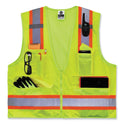 ergodyne GloWear 8248Z Class 2 Two-Tone Surveyors Zipper Vest, Polyester, Small/Medium, Lime (24073)