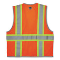 ergodyne GloWear 8246Z Class 2 Two-Tone Mesh Reflective Binding Zipper Vest, Polyester, Small/Medium, Orange (24133)