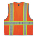 ergodyne GloWear 8246Z Class 2 Two-Tone Mesh Reflective Binding Zipper Vest, Polyester, Large/X-Large, Orange (24135)