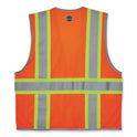 ergodyne GloWear 8246Z Class 2 Two-Tone Mesh Reflective Binding Zipper Vest, Polyester, 2X-Large/3X-Large, Orange (24137)