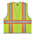 ergodyne GloWear 8246Z Class 2 Two-Tone Mesh Reflective Binding Zipper Vest, Polyester, 2X-Large/3X-Large, Lime (24147)