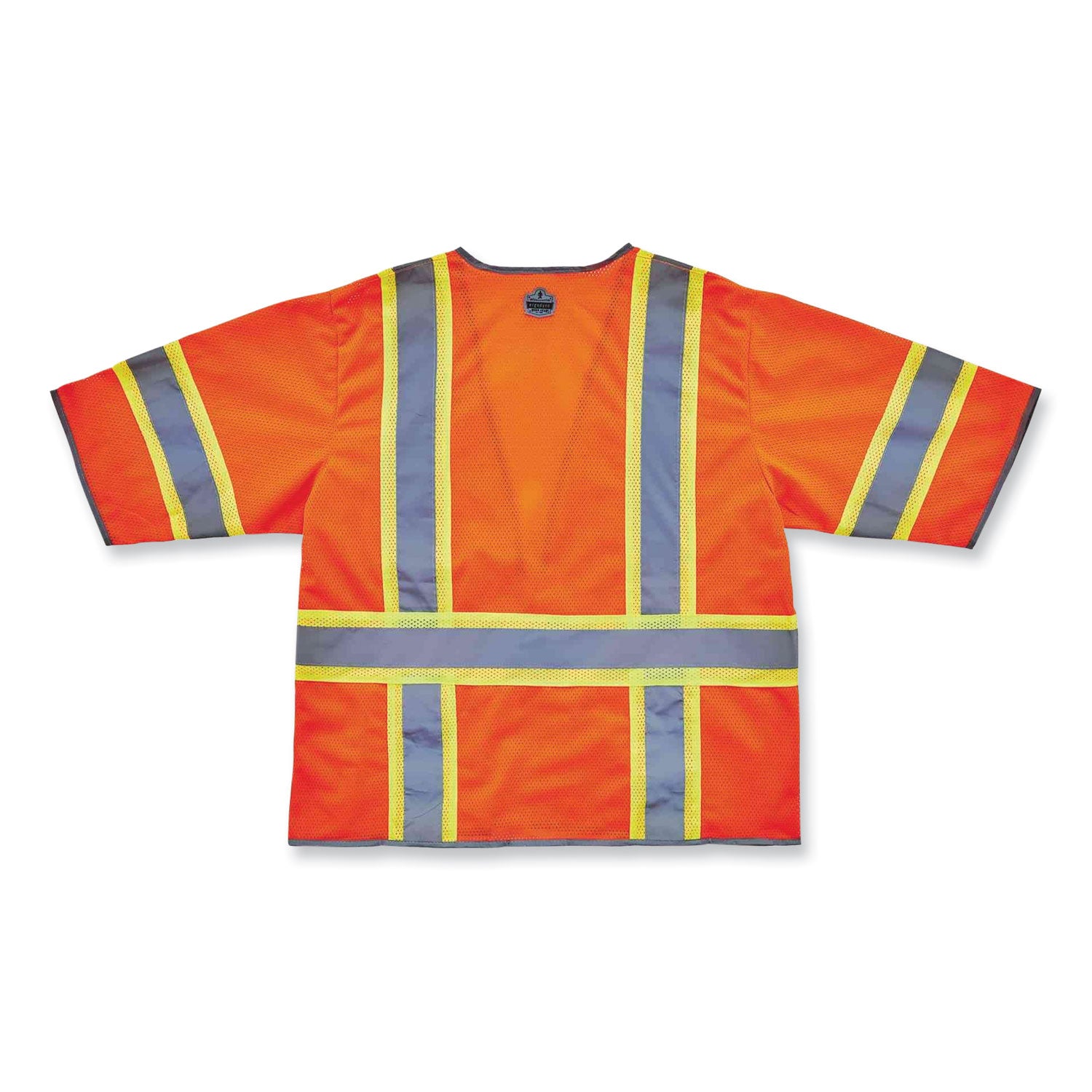 ergodyne GloWear 8346Z Class 3 Two-Tone Hi-Vis Surveyor Zipper Vest, Large/X-Large, Orange (24155)