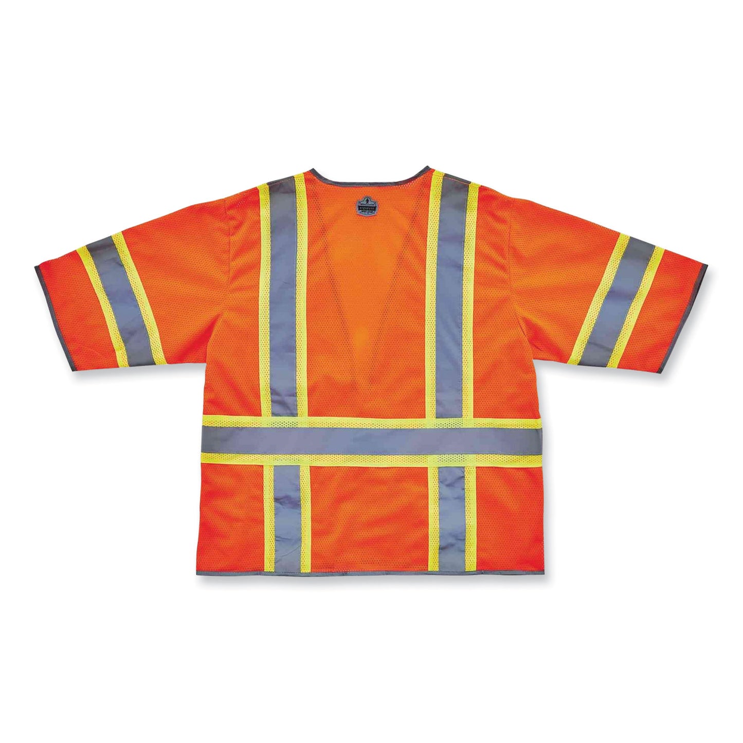 ergodyne GloWear 8346Z Class 3 Two-Tone Hi-Vis Surveyor Zipper Vest, 2X-Large/3X-Large, Orange (24157)