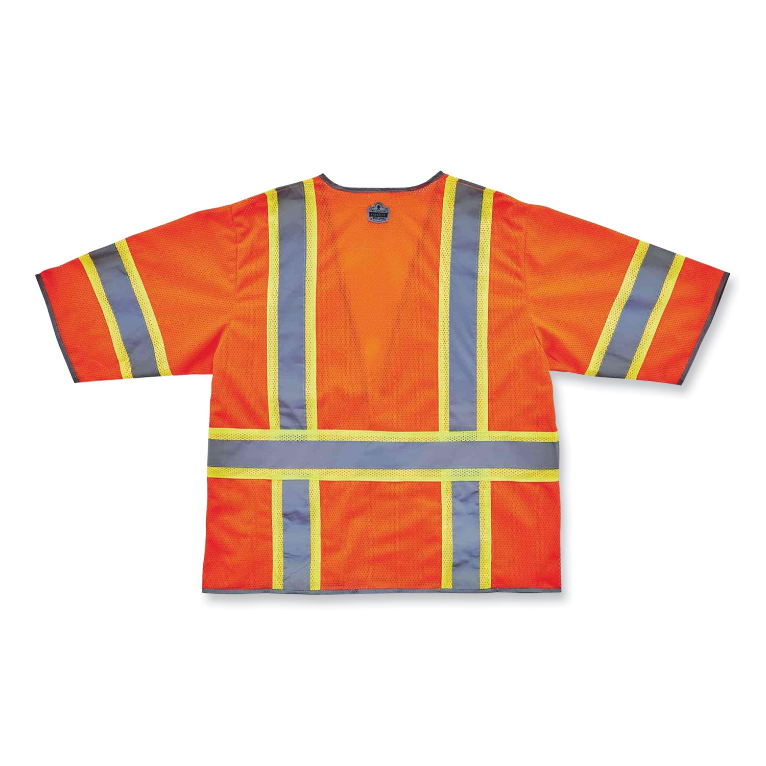 ergodyne GloWear 8346Z Class 3 Two-Tone Hi-Vis Surveyor Zipper Vest, 4X-Large/5X-Large, Orange (24159)