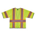 ergodyne GloWear 8346Z Class 3 Two-Tone Hi-Vis Surveyor Zipper Vest, Small/Medium, Lime (24163)