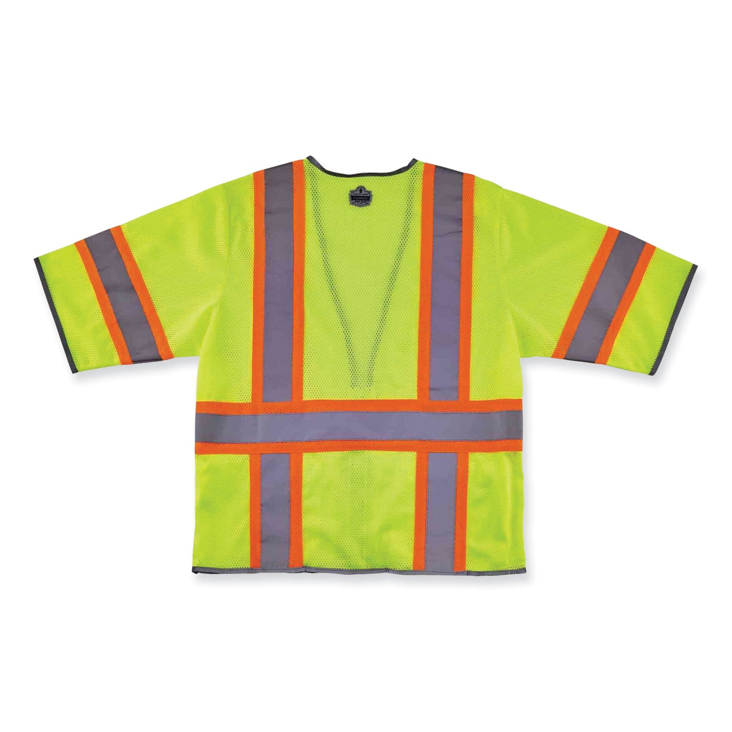 ergodyne GloWear 8346Z Class 3 Two-Tone Hi-Vis Surveyor Zipper Vest, Small/Medium, Lime (24163)