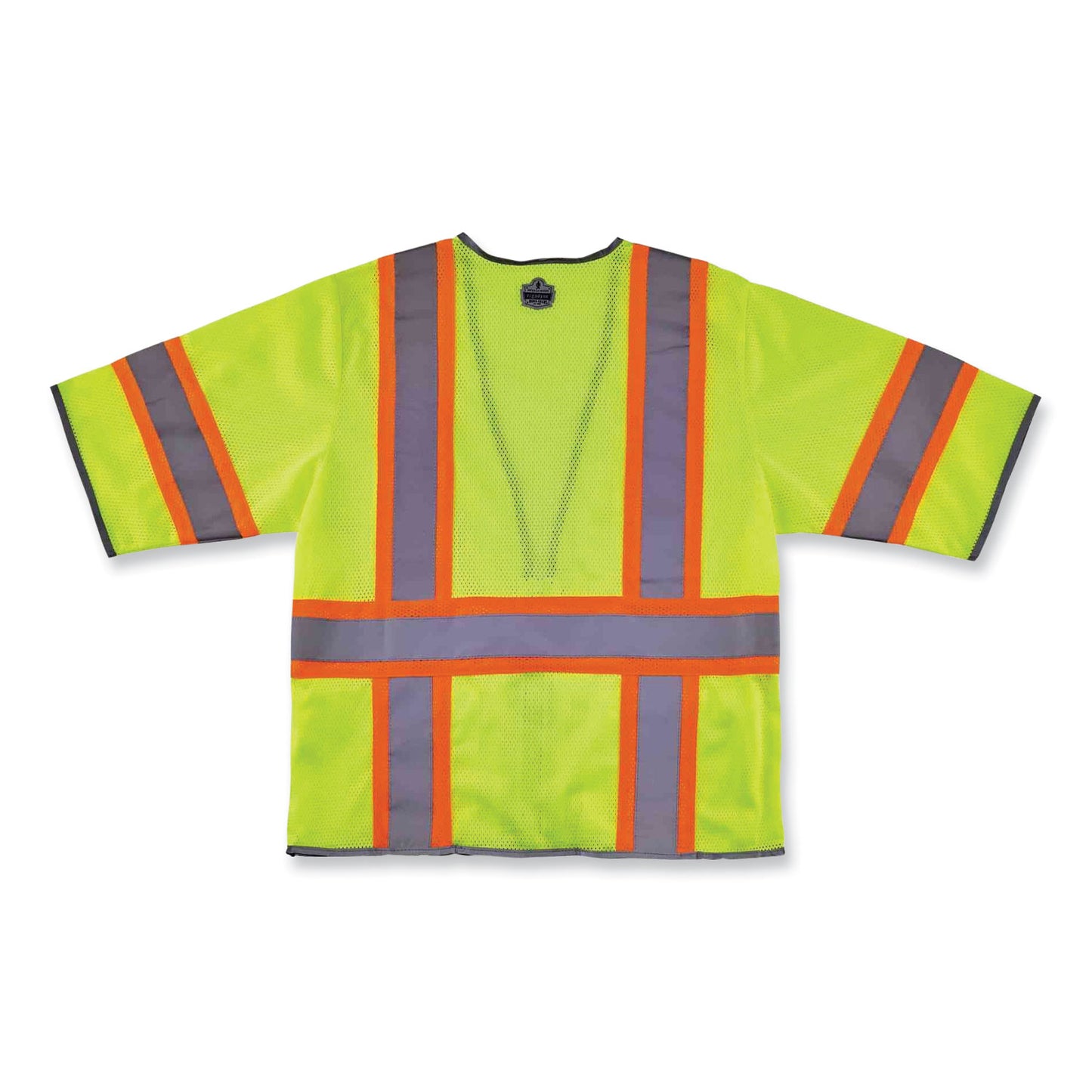 ergodyne GloWear 8346Z Class 3 Two-Tone Hi-Vis Surveyor Zipper Vest, 4X-Large/5X-Large, Lime (24169)