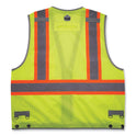 ergodyne GloWear 8231TV Class 2 Hi-Vis Tool Tethering Safety Vest, Polyester, 2X-Large/3X-Large, Lime (24177)