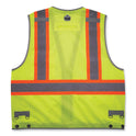 ergodyne GloWear 8231TV Class 2 Hi-Vis Tool Tethering Safety Vest, Polyester, 4X-Large/5X-Large, Lime (24179)