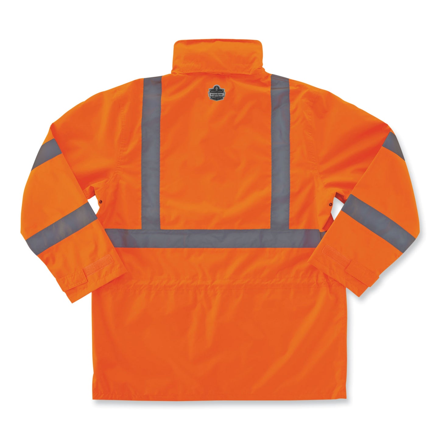 ergodyne GloWear 8365 Class 3 Hi-Vis Rain Jacket, Polyester, Small, Orange (24312)