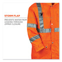 ergodyne GloWear 8365 Class 3 Hi-Vis Rain Jacket, Polyester, Small, Orange (24312)