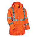 ergodyne GloWear 8365 Class 3 Hi-Vis Rain Jacket, Polyester, Small, Orange (24312)