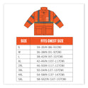 ergodyne GloWear 8365 Class 3 Hi-Vis Rain Jacket, Polyester, Large, Orange (24314)