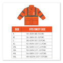 ergodyne GloWear 8365 Class 3 Hi-Vis Rain Jacket, Polyester, X-Large, Orange (24315)