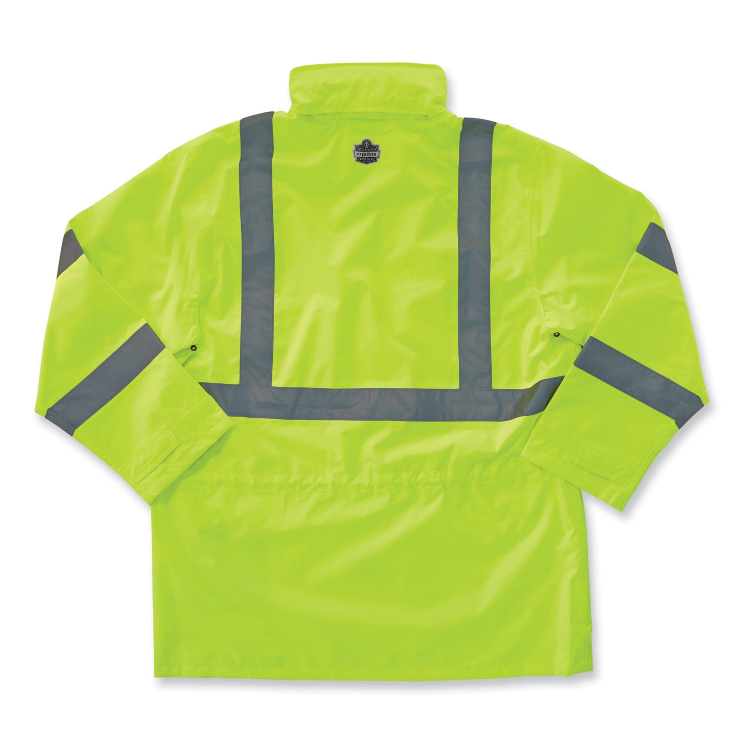 ergodyne GloWear 8365 Class 3 Hi-Vis Rain Jacket, Polyester, Small, Lime (24322)