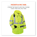 ergodyne GloWear 8365 Class 3 Hi-Vis Rain Jacket, Polyester, Small, Lime (24322)