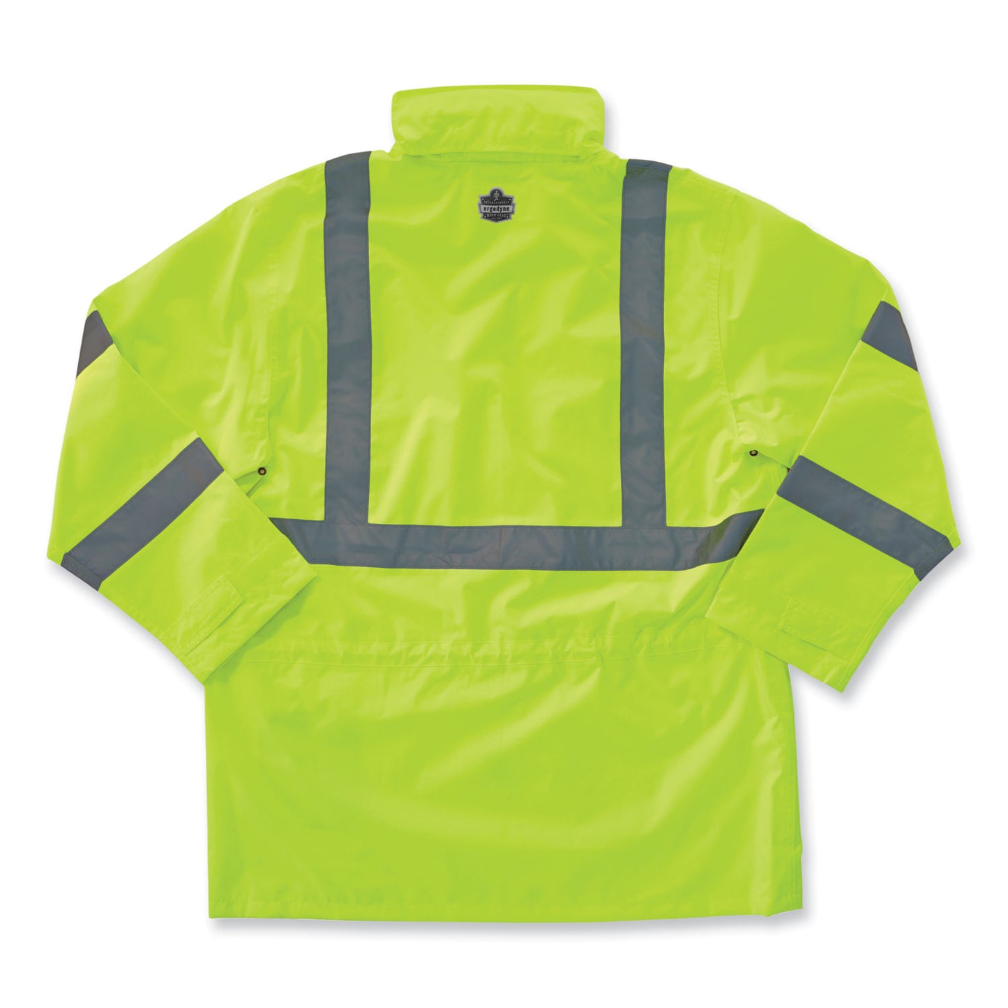 ergodyne GloWear 8365 Class 3 Hi-Vis Rain Jacket, Polyester, Medium, Lime (24323)