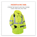 ergodyne GloWear 8365 Class 3 Hi-Vis Rain Jacket, Polyester, Medium, Lime (24323)