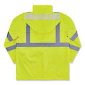 ergodyne GloWear 8366 Class 3 Lightweight Hi-Vis Rain Jacket, Polyester, Small, Lime (24332)