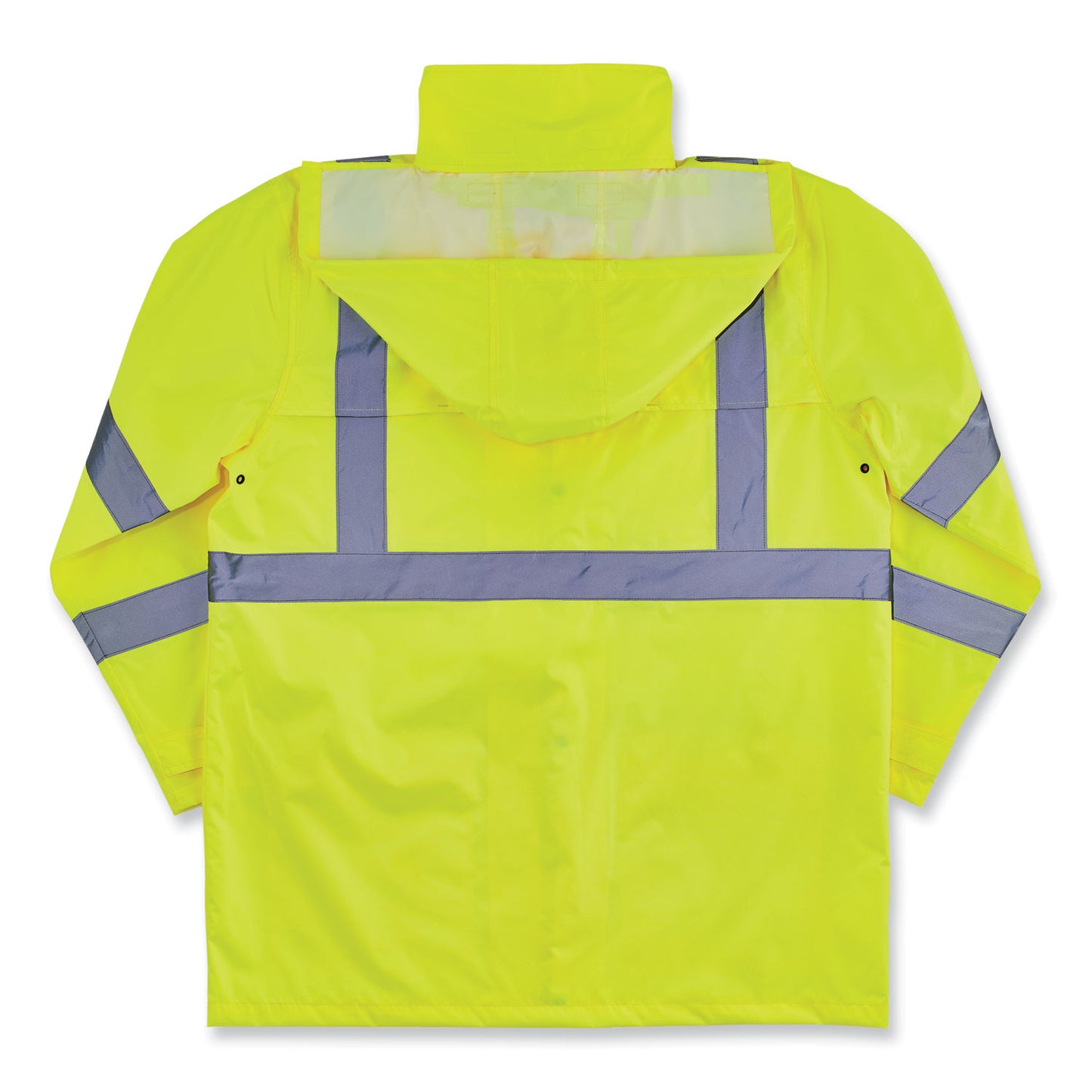 ergodyne GloWear 8366 Class 3 Lightweight Hi-Vis Rain Jacket, Polyester, Small, Lime (24332)