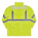 ergodyne GloWear 8366 Class 3 Lightweight Hi-Vis Rain Jacket, Polyester, 4X-Large, Lime (24338)