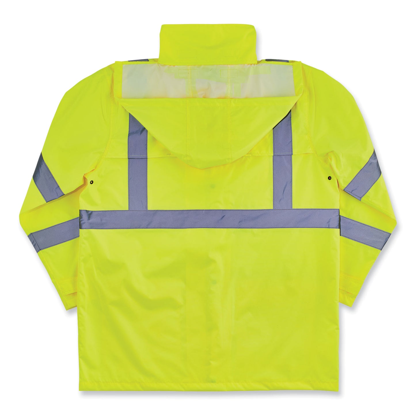 ergodyne GloWear 8366 Class 3 Lightweight Hi-Vis Rain Jacket, Polyester, 4X-Large, Lime (24338)