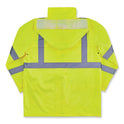 ergodyne GloWear 8366 Class 3 Lightweight Hi-Vis Rain Jacket, Polyester, 5X-Large, Lime (24339)