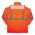 ergodyne GloWear 8366 Class 3 Lightweight Hi-Vis Rain Jacket, Polyester, Small, Orange (24362)