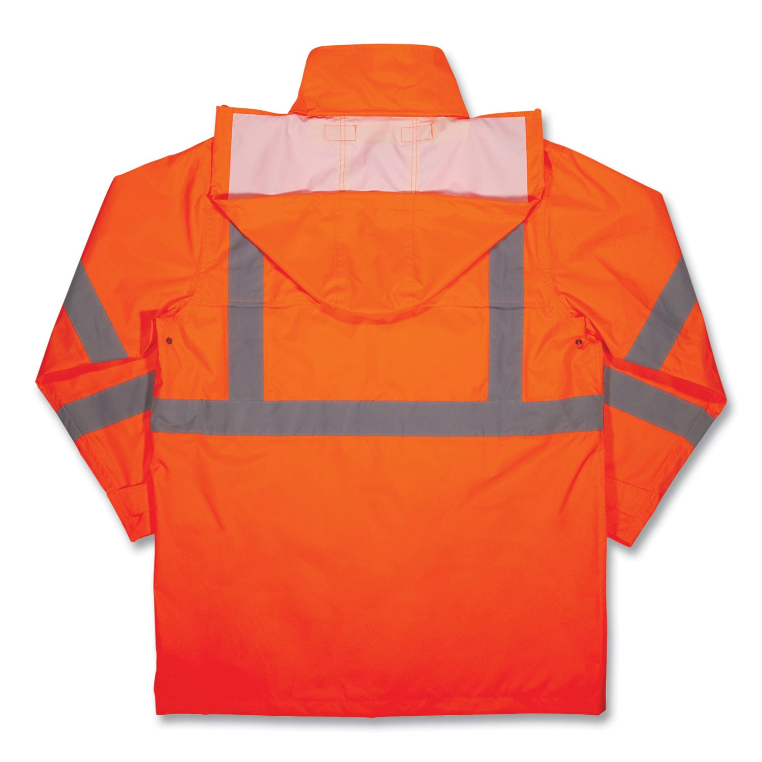 ergodyne GloWear 8366 Class 3 Lightweight Hi-Vis Rain Jacket, Polyester, Small, Orange (24362)