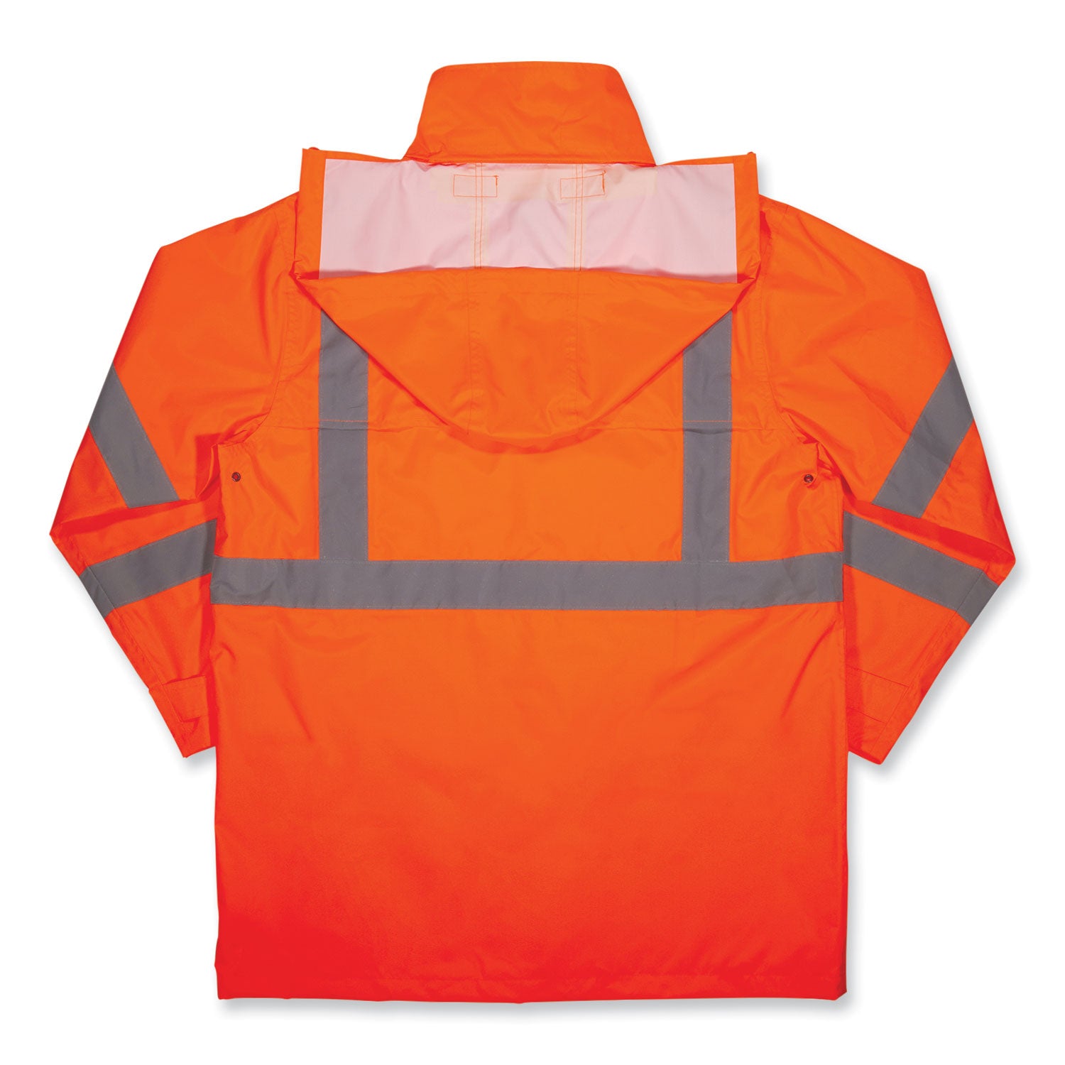 ergodyne GloWear 8366 Class 3 Lightweight Hi-Vis Rain Jacket, Polyester, Large, Orange (24364)