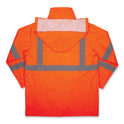 ergodyne GloWear 8366 Class 3 Lightweight Hi-Vis Rain Jacket, Polyester, X-Large, Orange (24365)